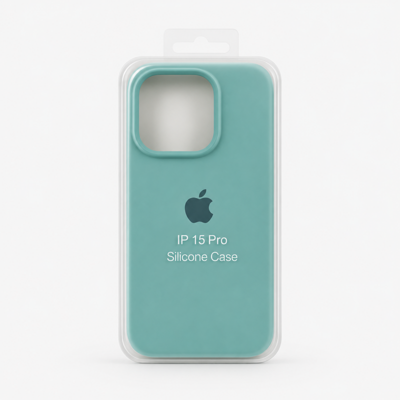 Funda Silicona iPhone 15 Pro - Verde Java