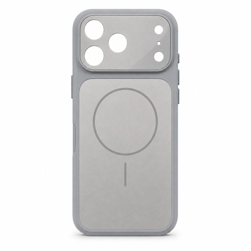 Funda MagSafe Gris con Protección de Cámara para iPhone