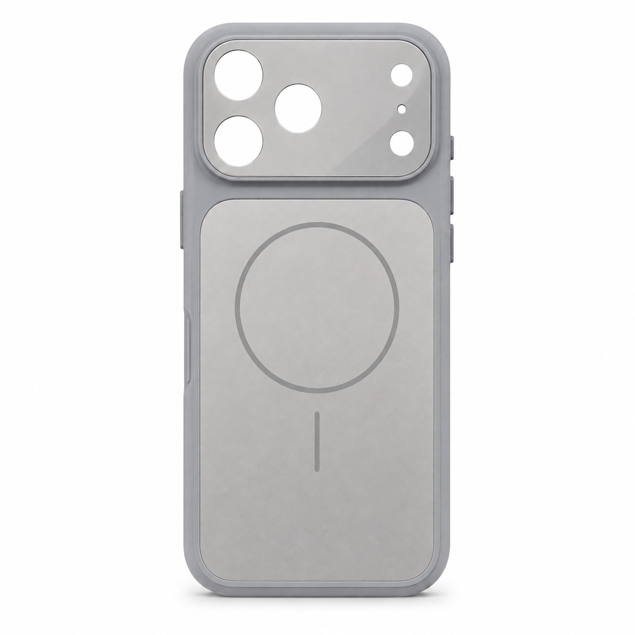 Funda MagSafe Gris con Protección de Cámara para iPhone